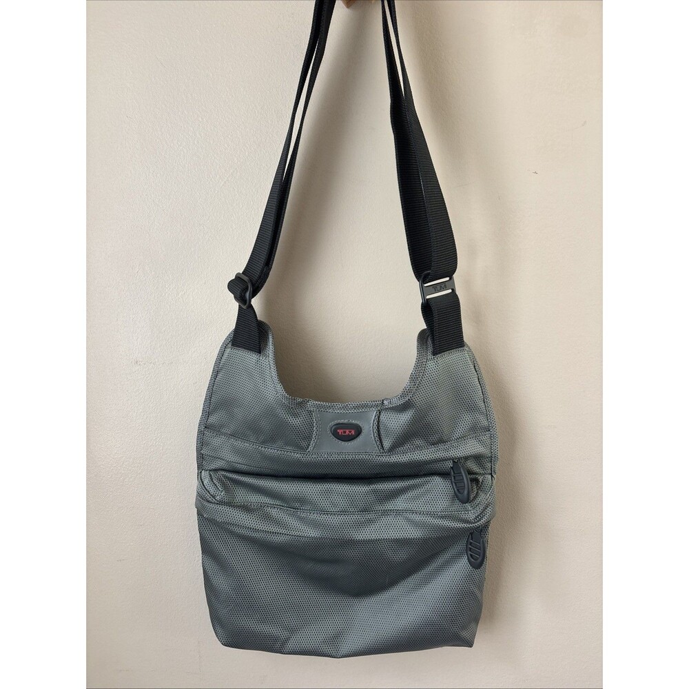 Tumi T-Tech Messenger Bag Gray Ballistic Nylon Crossbody